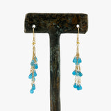 18KT Gold and Apatite Earrings