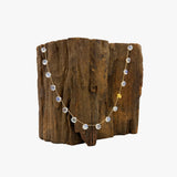 Moonstone and 18KT Gold Nugget Necklace