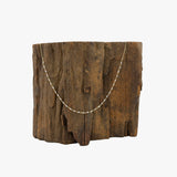 Keshi Pearls, Antique Beads and Fire Pearl Necklace