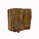 Turquoise, Antique Beads and 18KT Daisies Necklace