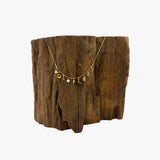 18KT Gold Nuggets, Diamonds, Keshi Pearls, and Opal Necklace