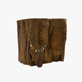 18KT Gold Nuggets, Diamonds, Keshi Pearls, and Opal Necklace
