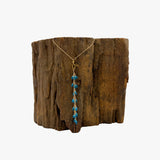 18KT Gold, Apatite, Antique Italian Beads Necklace