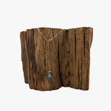 18KT Gold, Apatite, Antique Italian Beads Necklace
