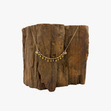 18KT Gold, Japanese Keshi Pearls, and Antique Italian Beads Necklace