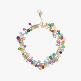 18KT Gold, Precious and Semi-Precious Stones Bracelet