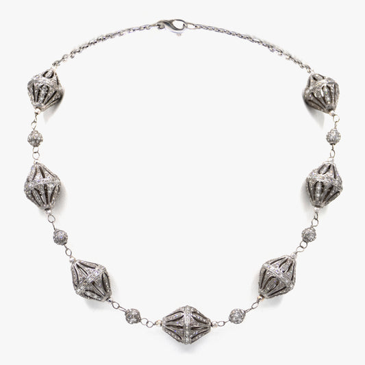 Diamond Bead Necklace