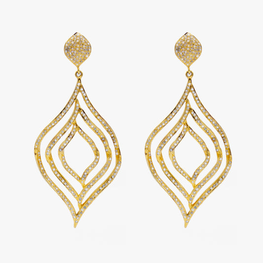 Gold & Diamond Earrings
