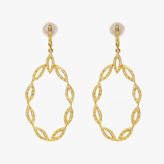 Gold & Diamond Earrings