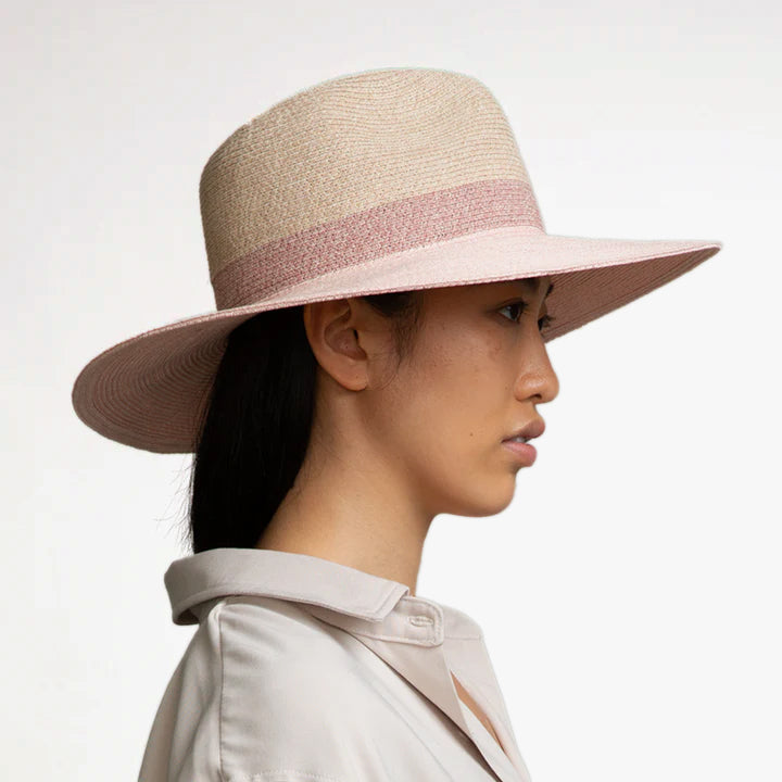 Emmanuelle Fedora Hat - Pale Pink