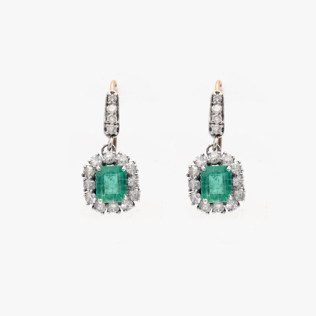 Irit Design Emerald and Diamonds Earrings