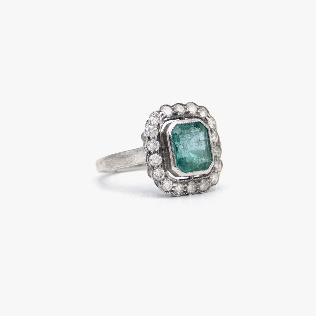 Irit Design Emerald Cushion Ring