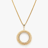 Vintage 14K Gold Sun Necklace