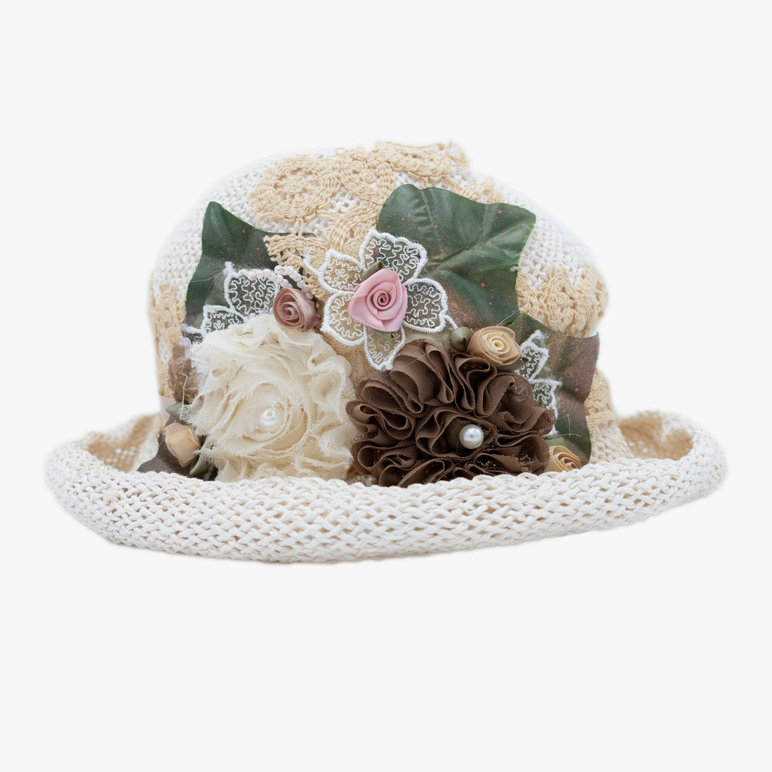 Straw Hat With Flowers