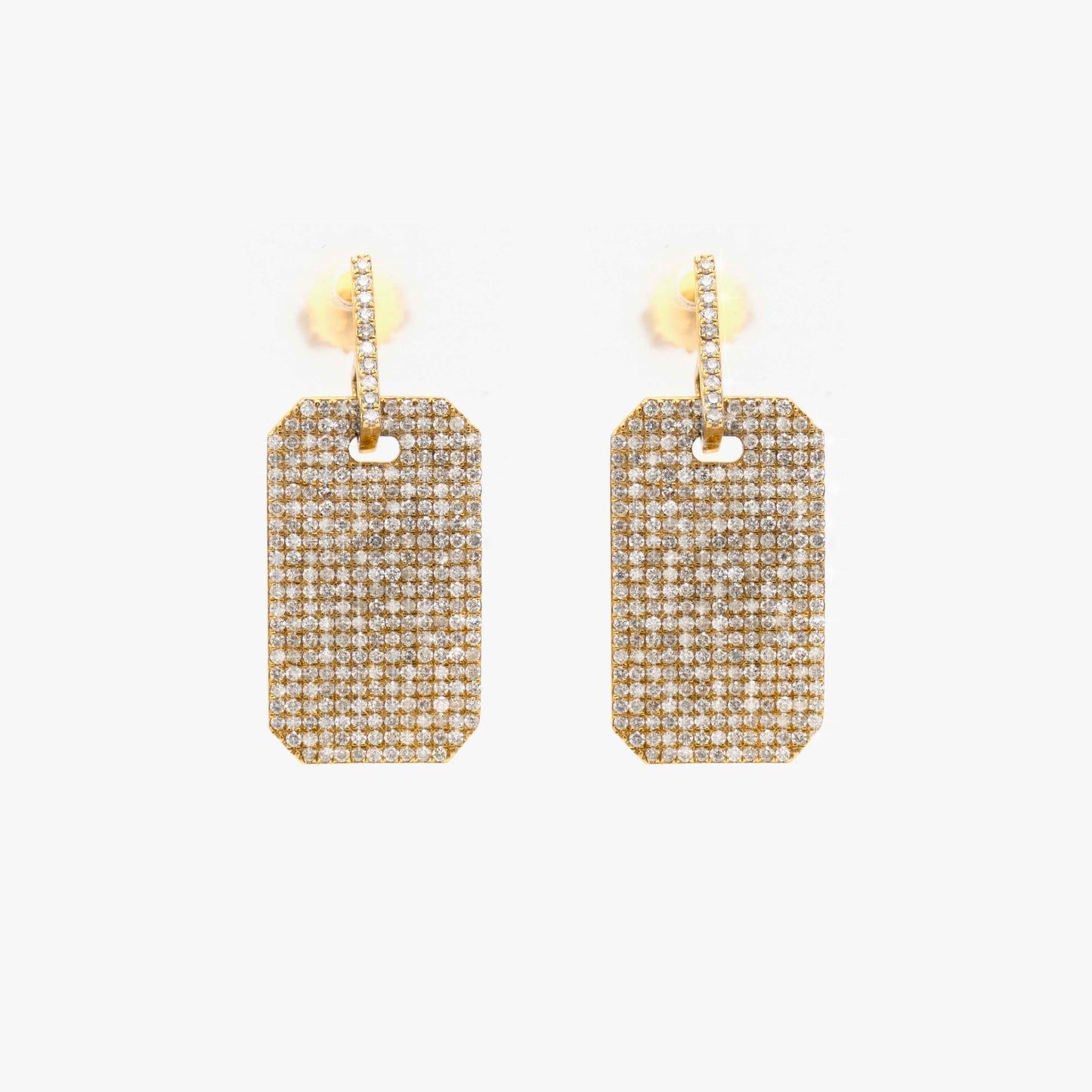 Gold and Diamond Earrings