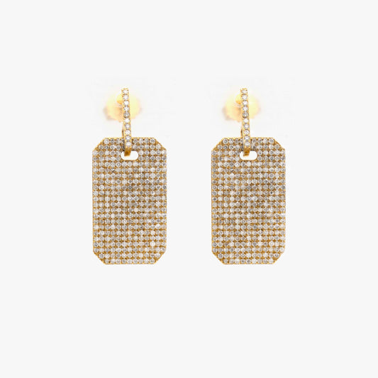 Gold and Diamond Earrings