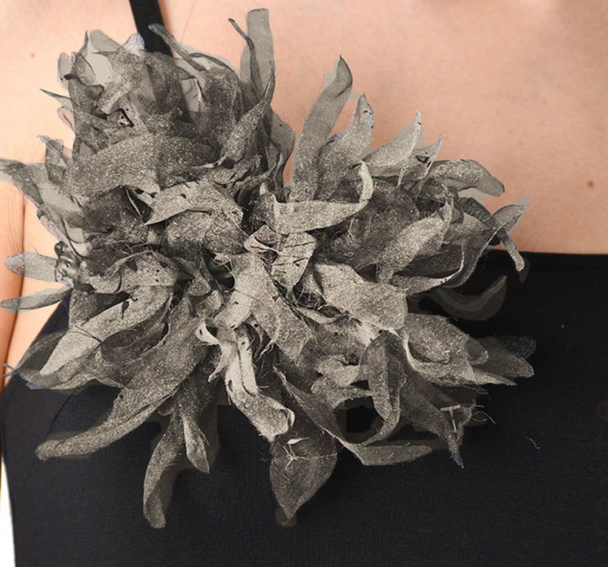 Floral Organza Brooch