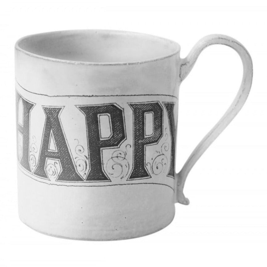 Handmade ceramic happ mug from Astier de Villatte