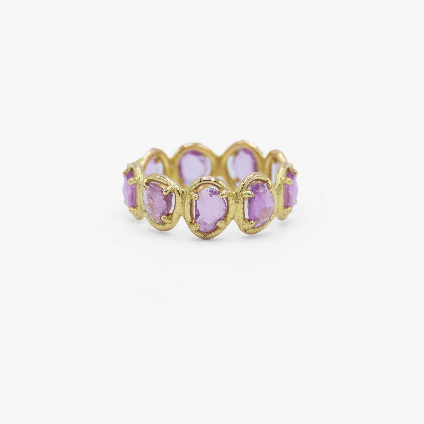 Gleamy Bush - 18K Gold and Rosecut Pink Sapphire Ring