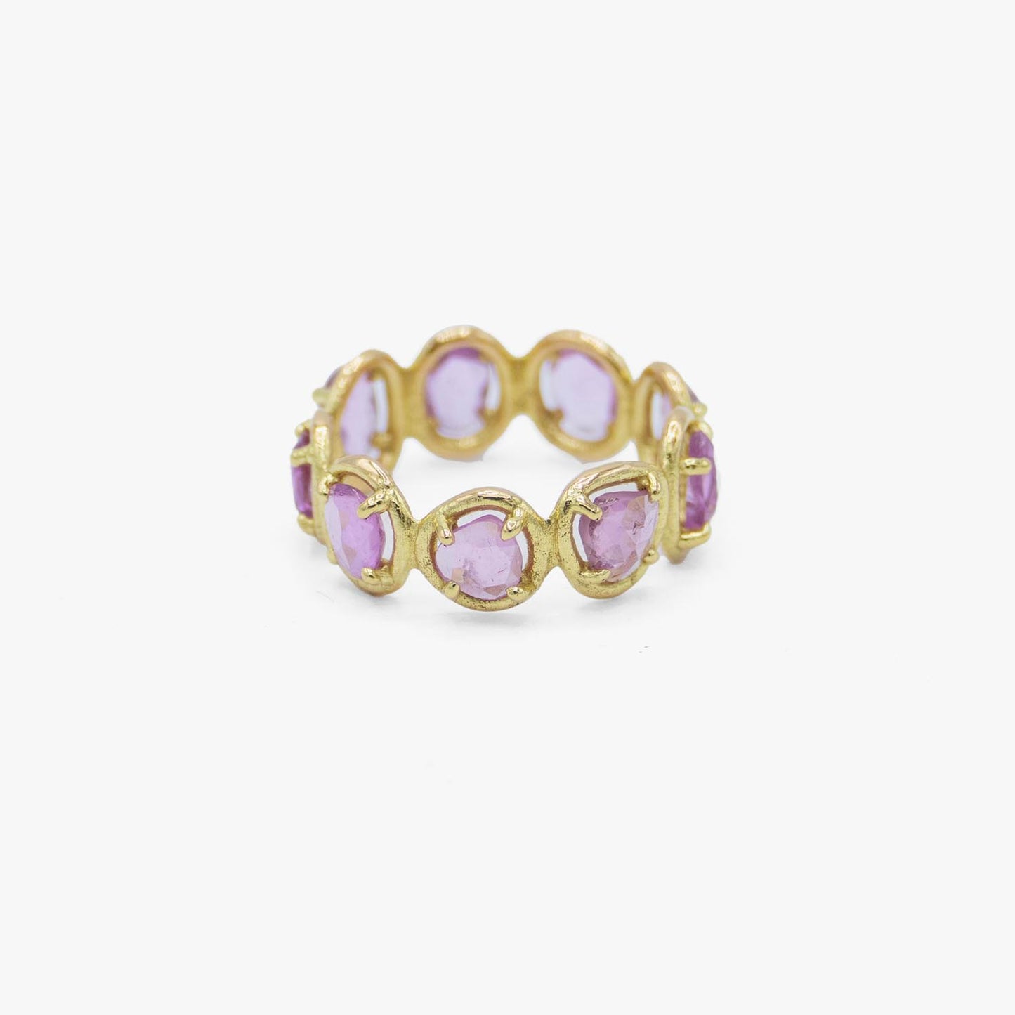 Gleamy Bush - 18K Gold and Rosecut Pink Sapphire Ring