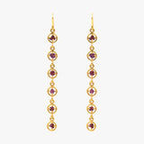 Hector Lasso Untamed Heart - 18K Gold and Rough Ruby Earrings