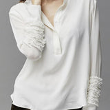 Kristensen Du Nord Silk Frill Shirt