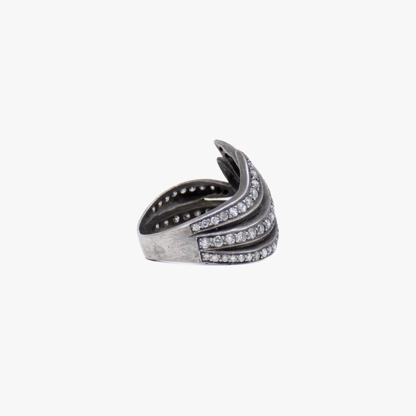 Sterling Silver and Diamond Ring