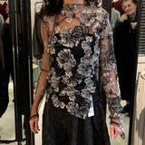 Marc Le Bihan Floral Tulle Shirt