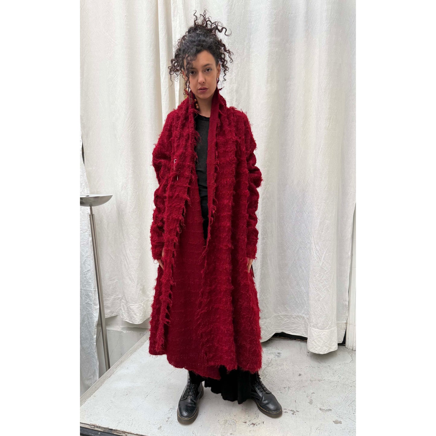 Knit Coat - Red