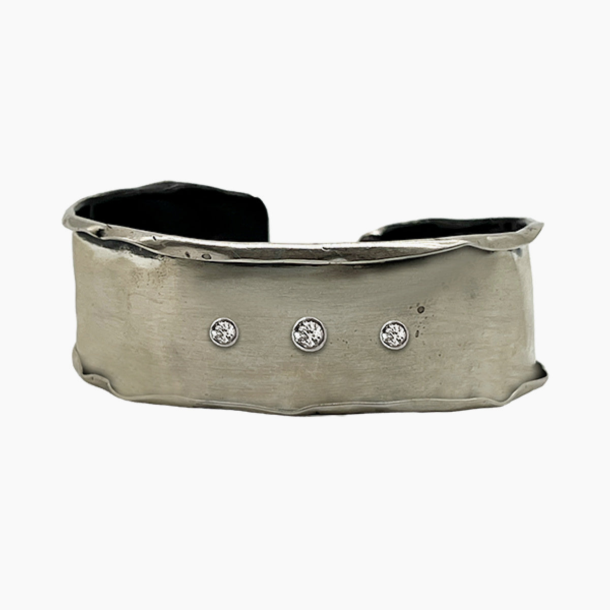 Sterling Silver and Diamonds Cuff