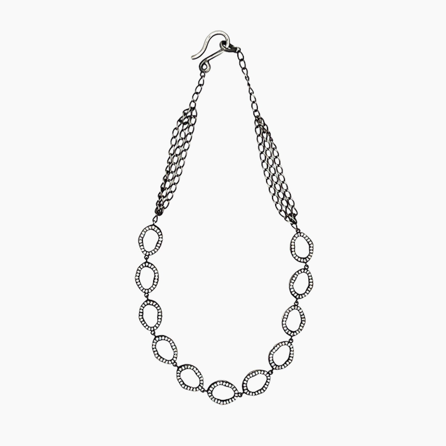 Mult-Circle Diamond Necklace