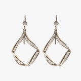 Diamonds and Sterling Silver Earrings