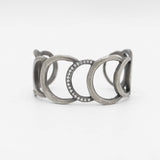 Diamonds and Sterling Silver Cuff