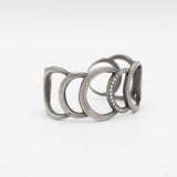 Diamonds and Sterling Silver Cuff