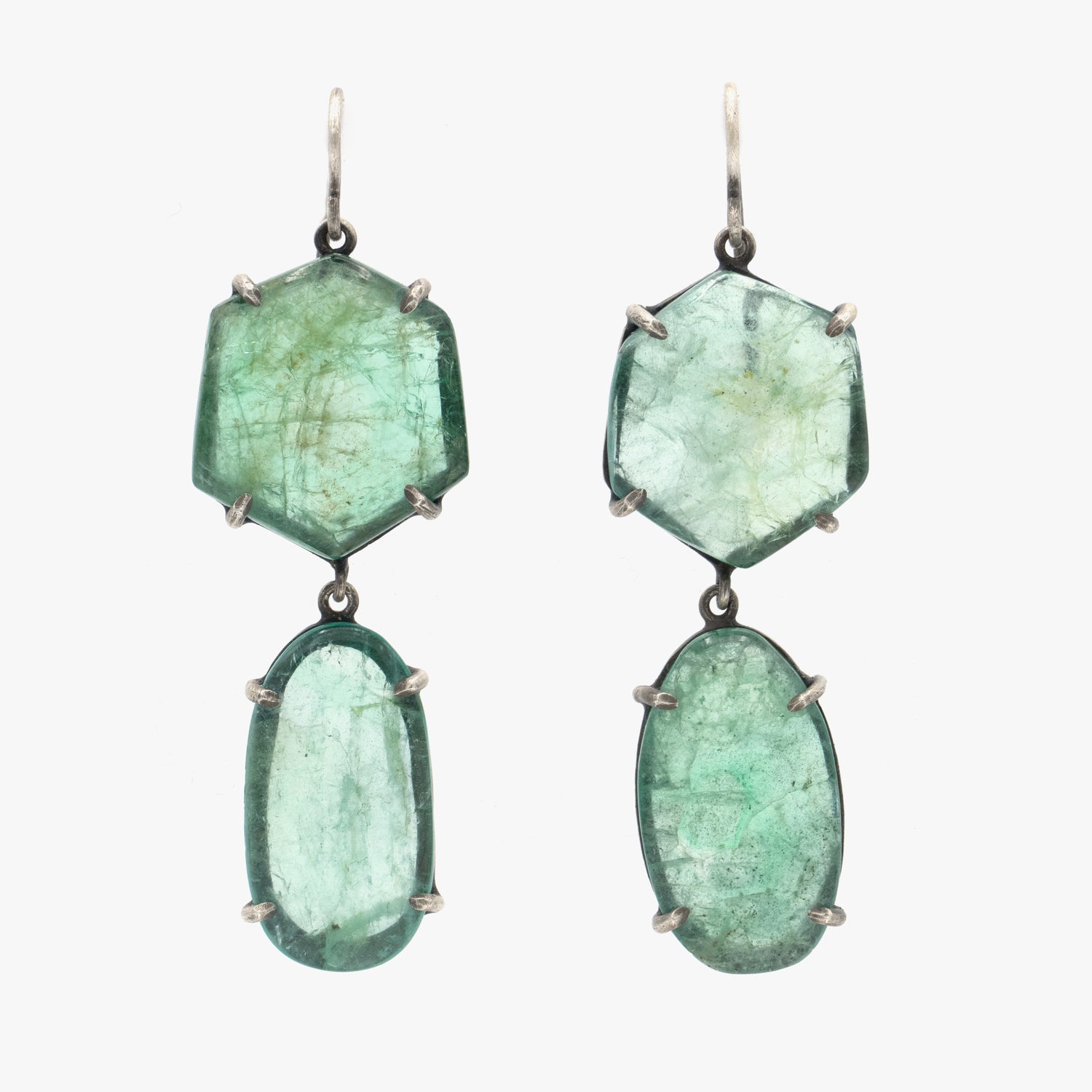 Irit Design Raw Emerald Earrings