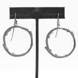Irit Design Diamond Branch Hoop Earrings