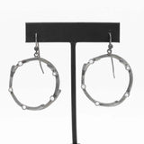 Irit Design Diamond Branch Hoop Earrings