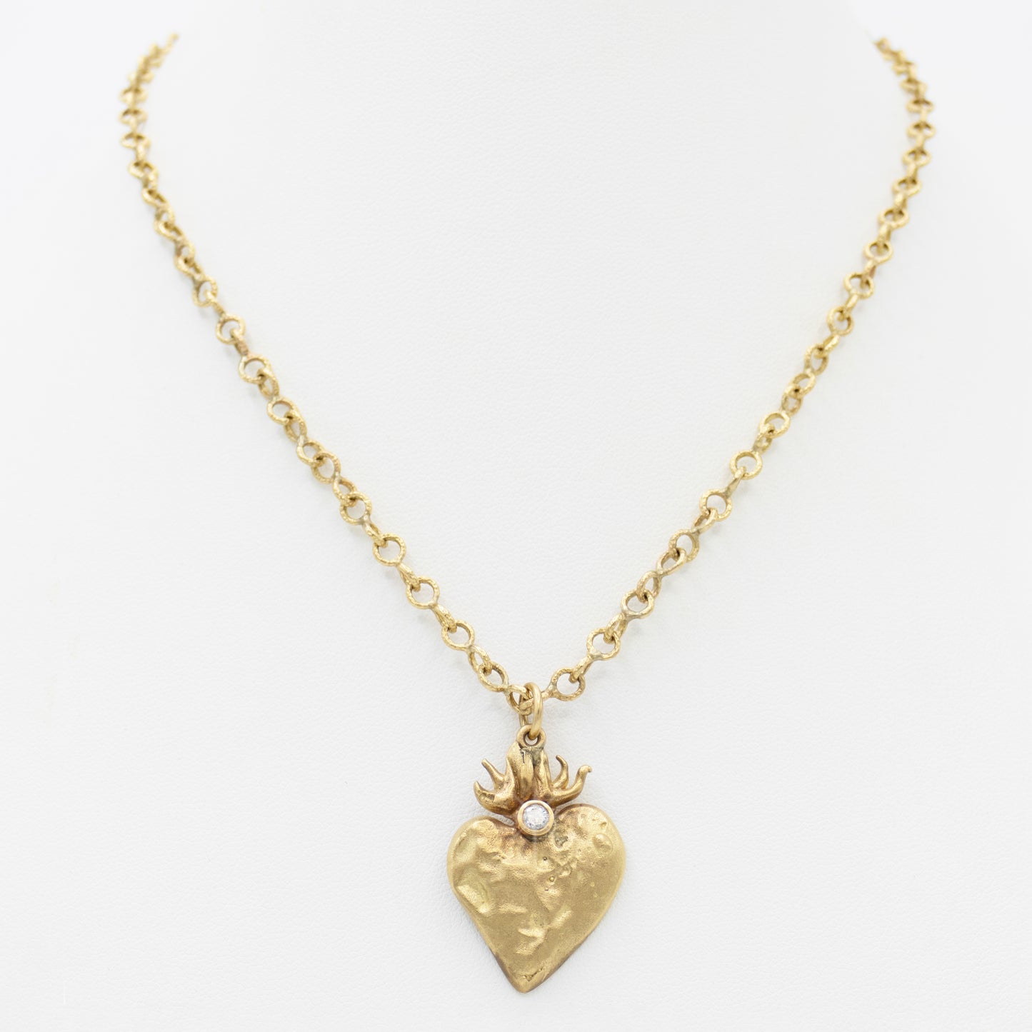 Gold Sacred Heart Necklace