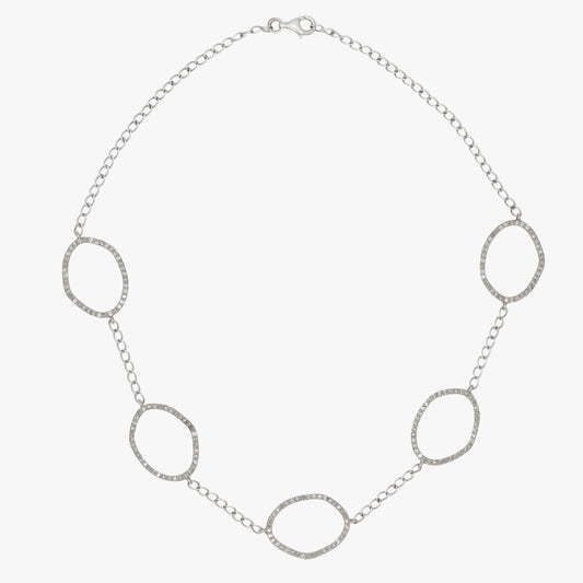 Multi-Circle Diamond Necklace