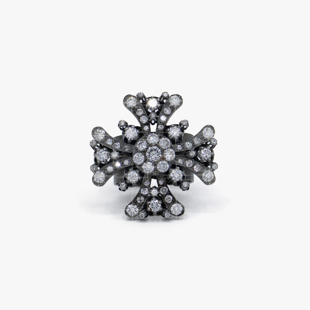 Diamond Cross Ring