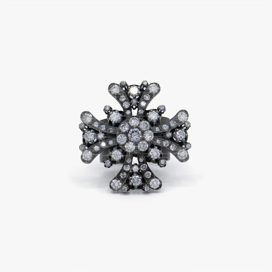 Diamond Cross Ring