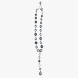 Tahitian pearl lariat necklace with detachable lariat