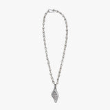 Organic Diamond Shape Pendant Necklace