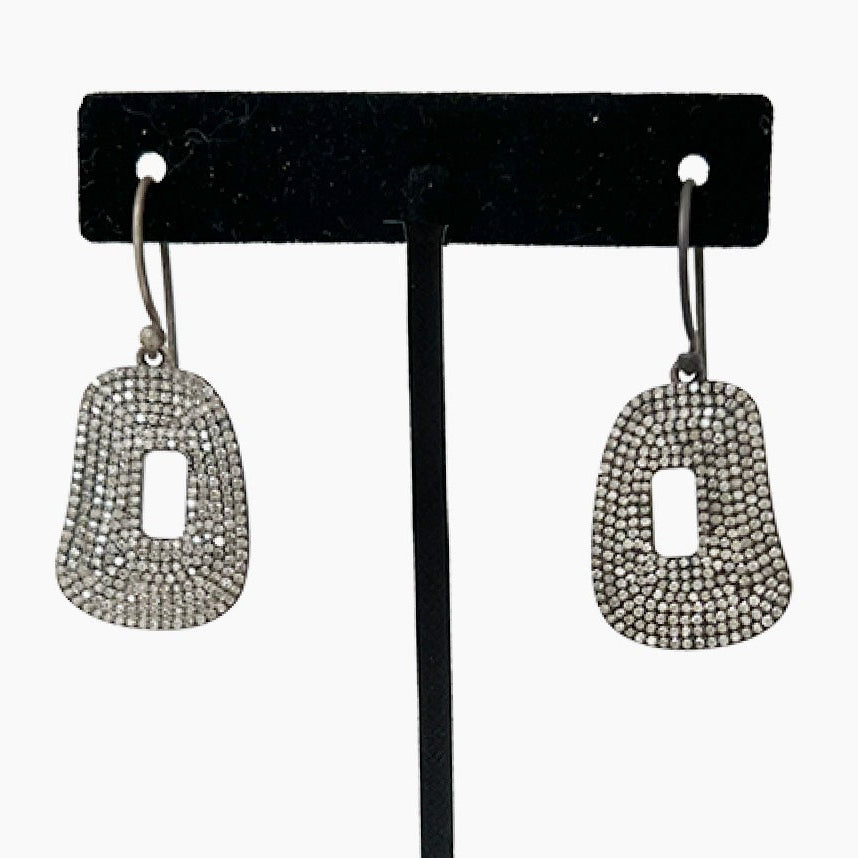 Diamond Donut Earrings