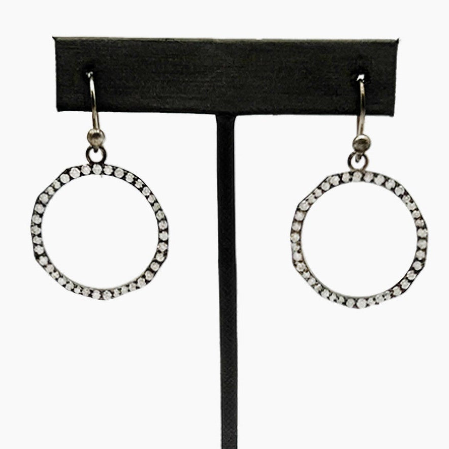 Diamond Hoop Earrings