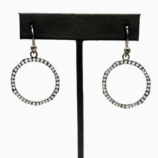 Diamond Hoop Earrings