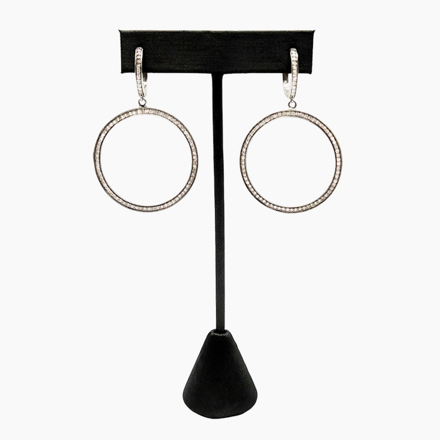 Diamond Hoop Earrings