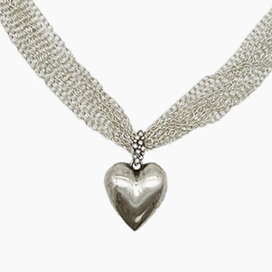 Sterling Silver Heart Necklace