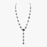 A sterling silver and Tahitian pearl necklace