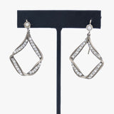 Diamonds and Sterling Silver Earrings